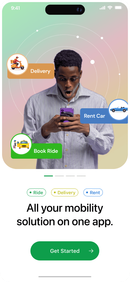 SafeNride Onboarding Preview